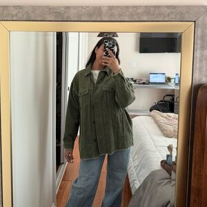 Zara Green Corduroy Jacket